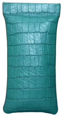 

Prodigy PG0124 GREEN COLOR CROCO PRINT LEATHER SPECTICAL CASE Pouch(Green)