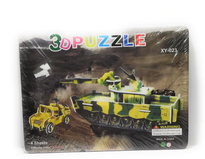 

ClueSteps 3D Puzzle Tank and Jeep(34 Pieces)