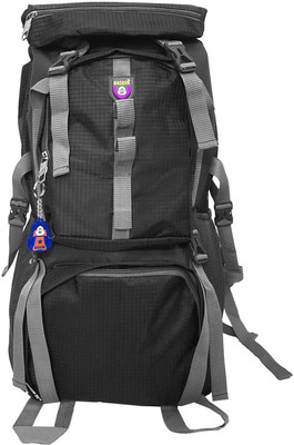 

Baggon Trekking Black Large Rucksack - 65 L(Black)