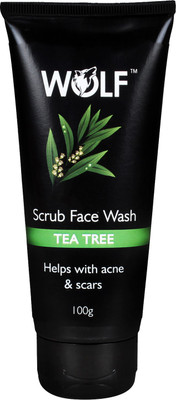 

Wolf Tea Tree Scrub Face Wash 100% natural Scrub(100 g)
