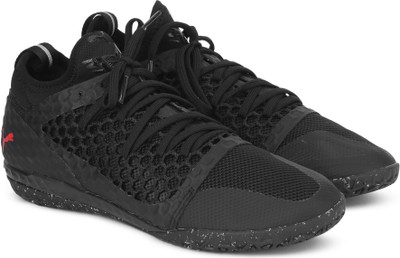 

Puma 365 IGNITE NETFIT CT Football Shoes For Men(Black, Puma black-flame scarlet-castor gray