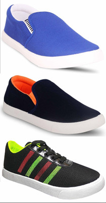 

JETTER Casuals For Men(Multicolor, Sky blue/ blue orange/ black green