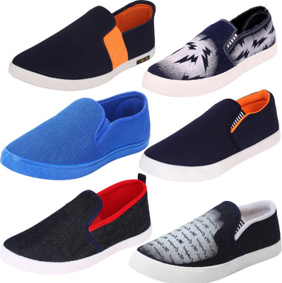 

World Wear Footwear Weekly Pack of Combo Shoes Loafers For Men(Multicolor
