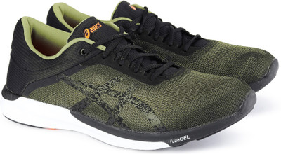 

Asics fuzeX Rush Running Shoes For Men(Black, Olive, Aloe/black/white