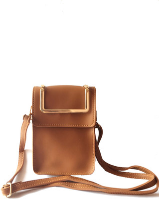 

Marvelous Gifts Girls Tan Leatherette Sling Bag