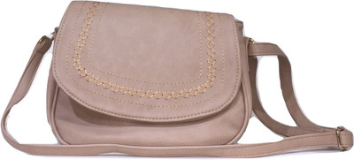 

Stilvoll Women Beige PU Sling Bag
