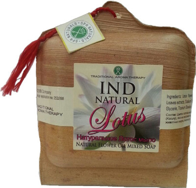 

IND Natural Lotus White Flower oil mixed natural soap (300 g, Pack of 3)(300 g)