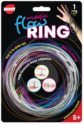 

VibeX ® Flow Ring Original Kinetic Spring Toy Interactive 3D Ring Game Toy Sliver by Aprilday(6 Inches Sliver Flow Ring for Adult)(Silver)