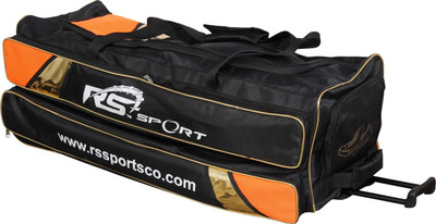 

RS SPORT Pro Gold Black Edition Cricket Kit Bag(Black, Kit Bag, Black;gold;orange