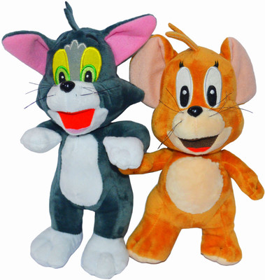 

Shop4everything Hi Quality Tom & Jerry stuffed with Reliance Cotton. - 25 cm(Multicolor)