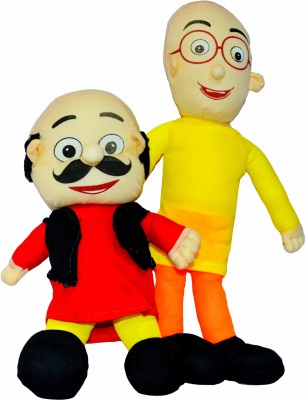 

Shop4everything MOTU & PATLU with security BAG. - 40 cm(Multicolor)