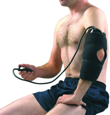 

DJ Support #703 Compression Cold Therapy Elbow Support (Free Size, Black)
