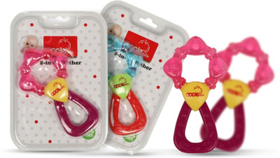 

Apple Baby Baby Teether Rattle - Blue Teether(Blue)