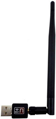 

Piqancy WiFi Dongle 600Mbps Wireless Adapter 802.11n/g/b with Antenna for Computer PC USB Adapter(Black)