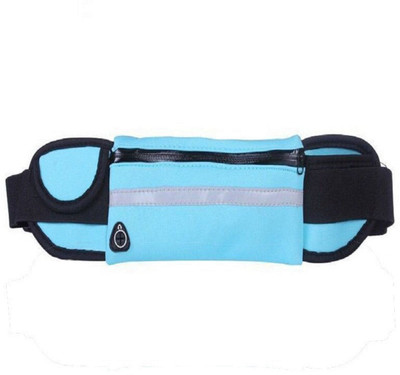 

FITGURU Running Belt,Sky Blue Colour Outdoor Waist Packs Bags Unisex Sport Running, Waistband Travel Belt Compatible, adjustable waist pack with water bottle pouch for running hiking Fitness, With All Mobiles Till 5.7" Like Iphone 6 Plus 5 5C 4 4S Note 3 