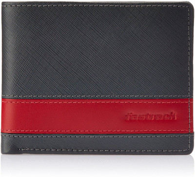 

Fastrack Men Grey, Red Genuine Leather Wallet(5 Card Slots)