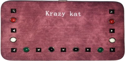 

Fashion Catz Women Purple Denim Wallet(8 Card Slots), White