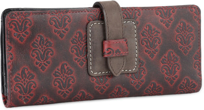 

Holii Women Red, Black Genuine Leather Wallet(13 Card Slots)