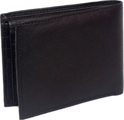 

SHAR Men Black Artificial Leather Wallet(4 Card Slots)