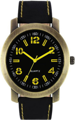 

Style Keepers SKVG0033 Black Analogue Dial Black Leather Belt Watch - For Boys