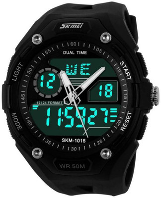 

Skmei AD1015-Black Plastic Watch - For Men & Women