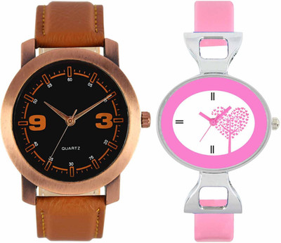 

VALENTIME VL21VT30 New Latest Stylish Designer Collection Leather Combo Couple Fancy Casual Best Offer Watch - For Men & Women