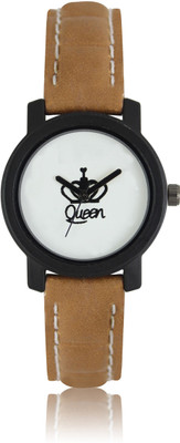 

PEPPER STYLE New LR209 Brown Leather Attractive Queen Watch - For Girls