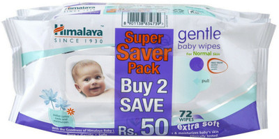 

Himalaya gentle Baby Wipes (72N * 2 packs)