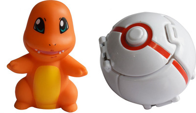 

Kiditos Pokemon Throw 'N' POP Poke Ball & Figure (Charmander)(Orange)