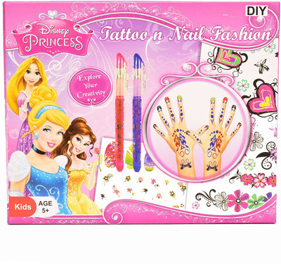 

Disney Walt TATTOO & NAIL ART FASHION Babrbie makeup set Age 5+