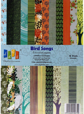 

JAGS A4 Craft Papers Bird Songs - (CPPS12) - 23 Pattern Designs 46 Sheets
