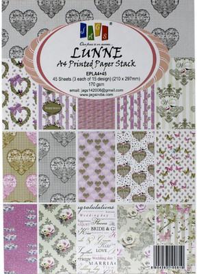 

JAGS A4 Craft Papers Lunne - (CPPS05) - 15 Pattern Designs 45 Sheets