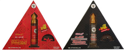 

Kivalo Ⓡ Pure Original Ruhul-Abid & Signature Roll On Attar Pack of 2 x 8 ml with Free 2 x 10 g Bukhoor Coin Floral Attar(Musk)