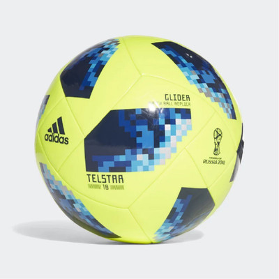 

ADIDAS FIFA WORLD GLIDER FOOTBALL Football - Size: 5(Pack of 1, Yellow), Solar yellow / solar blue / bright royal