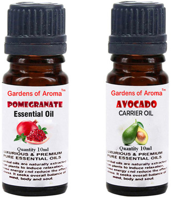 

Gardens Of Aroma Pomegranate Essential Oil And Avocado Carrier Oil(20 ml)