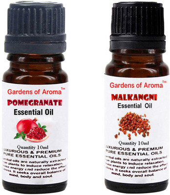 

Gardens Of Aroma Pomegranate Essential Oil And Malkangani Essential Oil(20 ml)