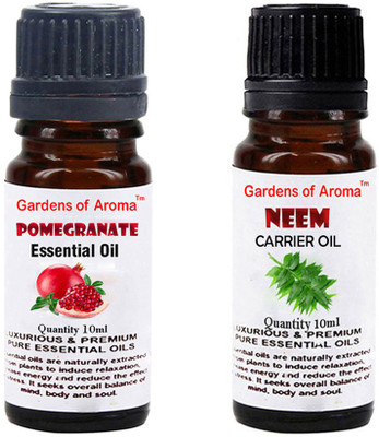 

Gardens Of Aroma Pomegranate Essential Oil And Neem Carrier Oil(20 ml)
