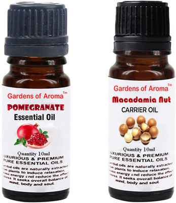 

Gardens Of Aroma Pomegranate Essential Oil And Macadamia Nut Carrier Oil(20 ml)