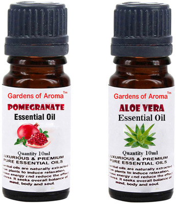 

Gardens Of Aroma Pomegranate Essential Oil And Aloe vera Essential Oil(20 ml)
