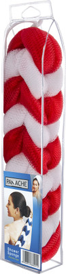 

Panache Shower Sponge 9 Knots Rope, Red & White