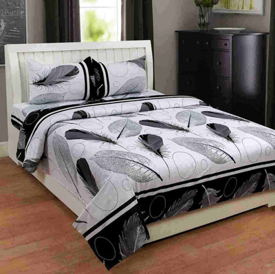 Supreme Home Collective Cotton Double Flat 104 TC Printed Bedsheet(Pack of 1, Multicolor)