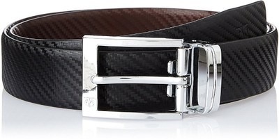 

Titan Men Casual Black Genuine Leather Reversible Belt, Black;brown