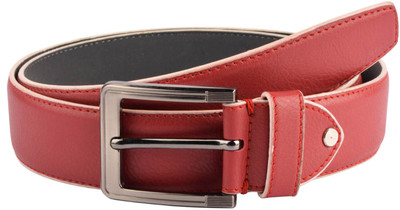 

Snoby Women Casual Red Artificial Leather Belt
