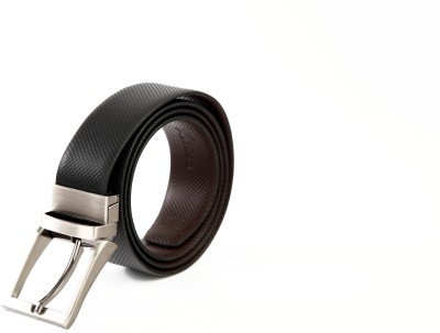 

KHISA Men Formal Black Genuine Leather Belt, Blk-10