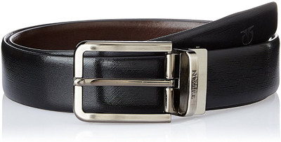 

Titan Men Casual Black Genuine Leather Reversible Belt, Black;brown