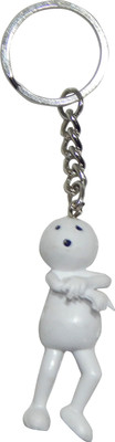

NPRC Beautiful Cute Zoo-zoo For Car Bike Bags Locking Key Chain(White, Black)