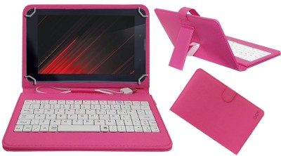 ACM Keyboard Case for iBall Slide Enzo V8 7 inch(Pink, Cases with Holder, Pack of: 1)