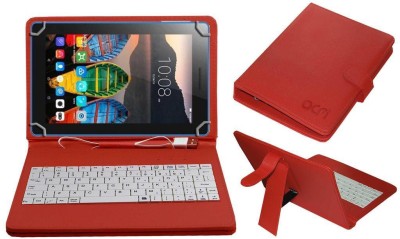 ACM Keyboard Case for Lenovo Tab 3 Essential 7 inch Tab Keyboard Cover(Red, Cases with Holder, Pack of: 1)