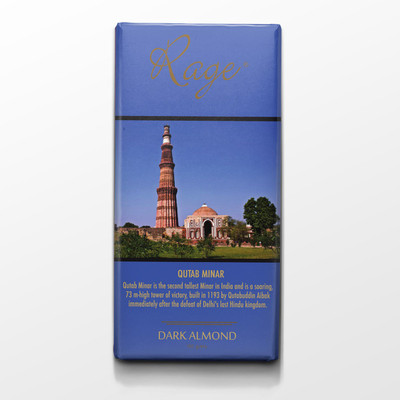 

Rage Qutab Minar Dark Almond Chocolate Chocolate Bars(90 g)