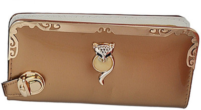 

One Point Collections Party Brown Clutch